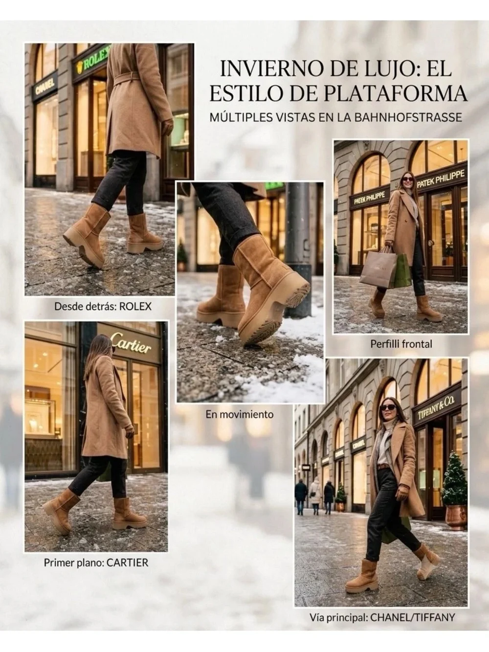 UGG Women's Chunky Platform Suede Boots in Tan